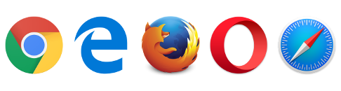 full browser support on Firefox, Chrome, Opera, Safari, IE6, IE7, IE8, IE9 beta